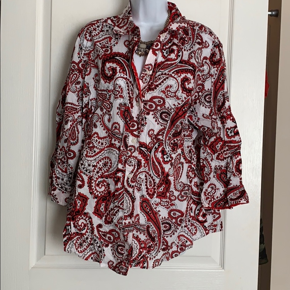 Plus button down shirt